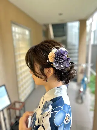 ヘアアレンジ 似合わせヘアメイク 💐オダギリチアキのヘアスタイル