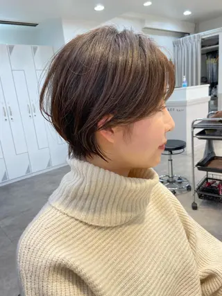 ショート カラー 山下夕月 ショート🫧ボブのヘアスタイル