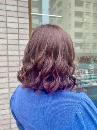 ミディアム カラー ️🫧押上️🫧はな 🫧うる艶パーマのヘアスタイル