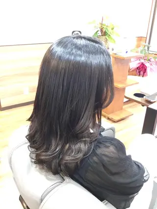 ロング カラー Annon プライベートサロンのヘアスタイル