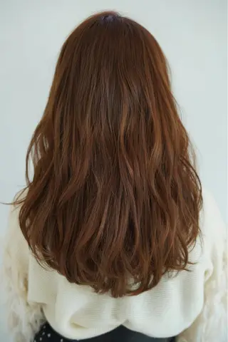 ロング カラー あらい なつみのヘアスタイル