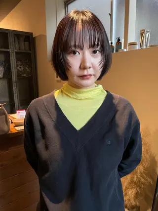 ショート ハナ🌼 梅田/ボブ/パーマのヘアスタイル