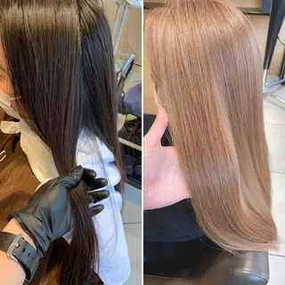 ロング カラー 🌿earth亀有店 【緑髪のノブ】🌿のヘアスタイル