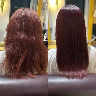 セミロング 縮毛矯正／髪質改善 🌟mizukiのヘアスタイル