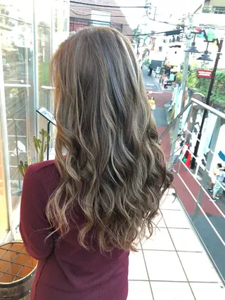 ロング カラー パーマ ヘアアレンジ マツエク・マツパ 【Diar】オーナー アキヨシケンタのヘアスタイル