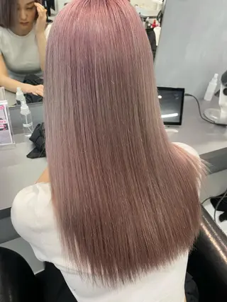 セミロング カラー 飯ヶ谷 成海のヘアスタイル