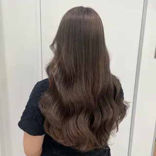 セミロング カラー 大人っぽ♡上品な暖色 ♡ブリーチなし♡のヘアスタイル