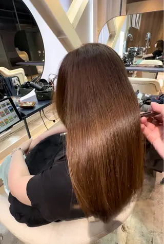 ロング カラー もりやま ゆきのヘアスタイル