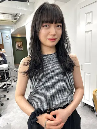 セミロング カラー レイヤー/似合わせ TAKUYAのヘアスタイル