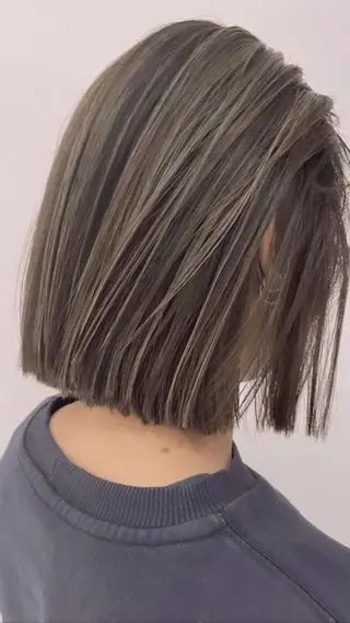 セミロング カラー 銀座《髪質改善》 垢抜け✨布施拓也のヘアスタイル