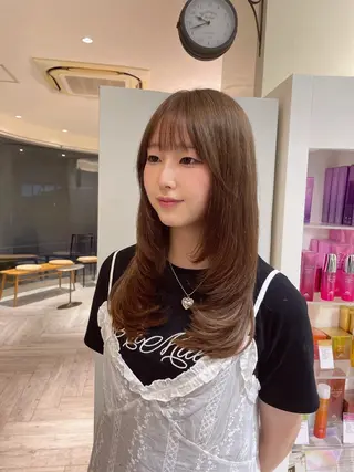 ロング カラー hiyori /韓国ヘアのヘアスタイル