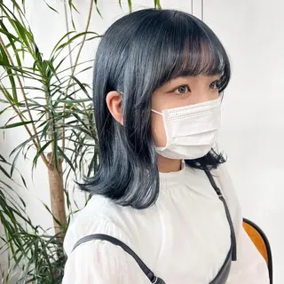 ミディアム カラー 韓国ヘア /男女❄️ 細江 美紅のヘアスタイル