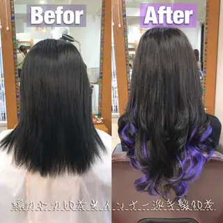 ロング カラー 韓国ヘア🤍髪質改善 🇰🇷AKANEのヘアスタイル