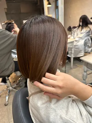 セミロング 女性に人気♪ はやしほのかのヘアスタイル