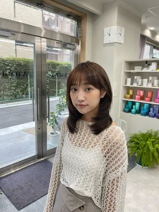 セミロング 磯部 拓磨のヘアスタイル