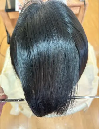 ミディアム 髪質改善カラー 清利あやなのヘアスタイル