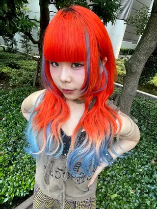 ロング カラー ✩似合わせカラー /レイヤー✩momoのヘアスタイル