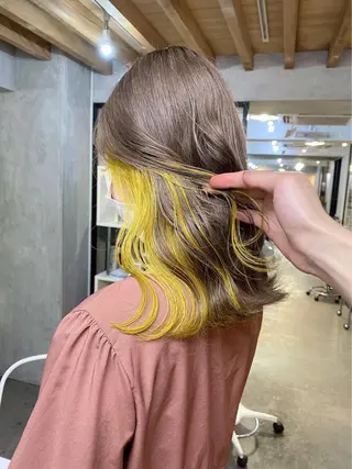 セミロング 【縮毛矯正髪質改善】 中山健太のヘアスタイル