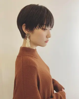ショート ショート/ボブ/ パーマ/柏原良亮のヘアスタイル