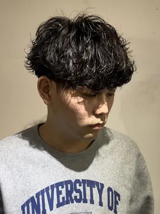 パーマ メンズ 京都韓国ヘア🇰🇷 /髪質改善/透カラーのヘアスタイル