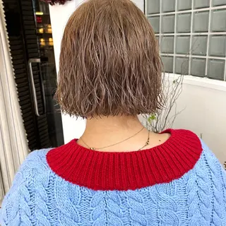 ミディアム パーマ YUKO/ 似合わせ韓国風パーマのヘアスタイル