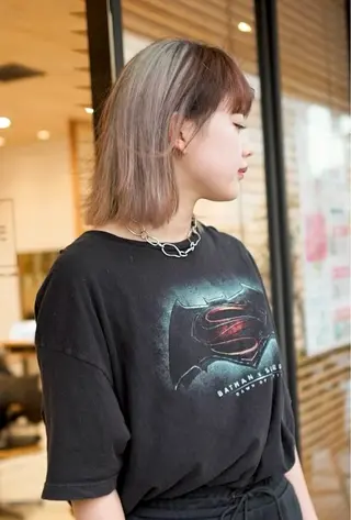 ミディアム カラー 似合わせ レイヤー須川のヘアスタイル