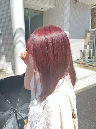 ミディアム カラー CLAPS富岡所属・おの ももか /京急富岡のヘアスタイル