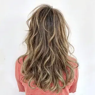 セミロング カラー パーマ お得💮全メニュー 🎊30%Off🎉のヘアスタイル