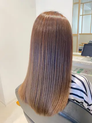 セミロング 小島あゆ美/髪質改善 /縮毛矯正/ケラコラのヘアスタイル