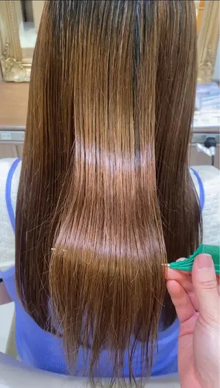 ロング カラー パーマ 古川 琴美のヘアスタイル