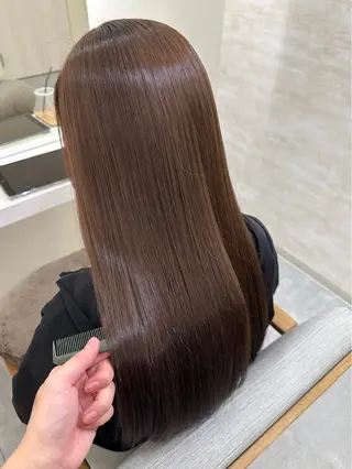 セミロング 髪質改善&ヘアケア 永山若奈のヘアスタイル