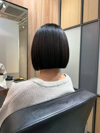 ショート カラー 神戸ボブ✂️ ioe三宮/田 伸佳のヘアスタイル