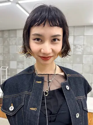 ショート パーマ 榛地 渉馬のヘアスタイル