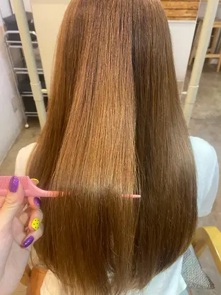 ロング カラー 杉山 かなのヘアスタイル
