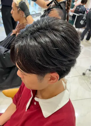 ショート パーマ メンズ 【メンズパーマ✨️ フェザーパーマ】岩城のヘアスタイル