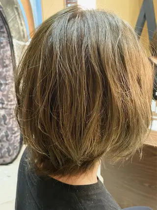 カラー 倉持 誠也　フェザーパーマのヘアスタイル