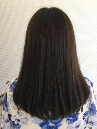 ロング カラー パーマ hair create mm所属・古林 理沙のヘアスタイル