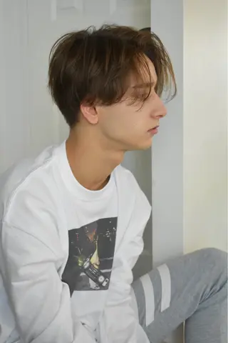 ミディアム カラー メンズ December/jingumae所属・メンズパーマ 特化うえちりくのヘアスタイル