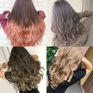 ミディアム 🦄コグレケンタピ ンクカラー🎨パーマのヘアスタイル