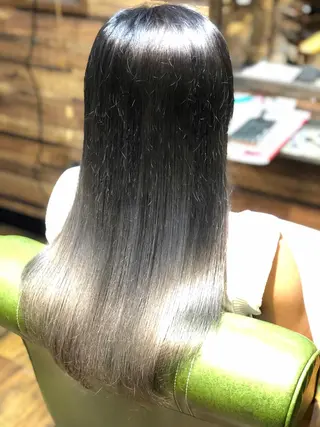 セミロング ツイスパ/Wカラー ✨RYUのヘアスタイル