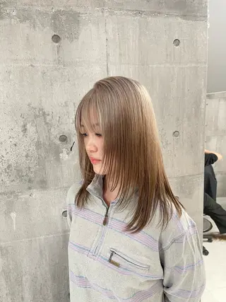 セミロング カラー パーマ ヘアアレンジ メンズ キッズ レイヤーの魔術師 𓍼takumi𓍼のヘアスタイル