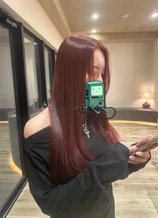 ロング カラー 暗髪/艶カラー /yaekaのヘアスタイル