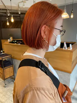 ミディアム カラー ZOA classic hair所属・東 みのりのヘアスタイル