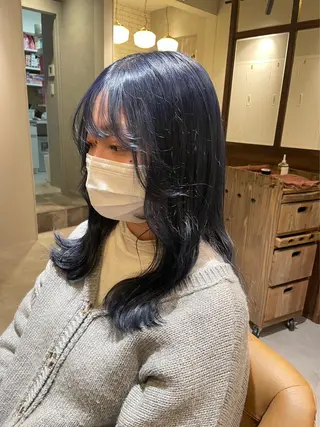 セミロング カラー 🍬きょん カラーモデル募集🍬のヘアスタイル