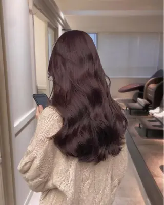 ロング カラー 柔らかbeige モトキのヘアスタイル