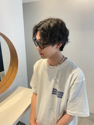 パーマ メンズ メンズ特化⚜️ 藤原あずさのヘアスタイル