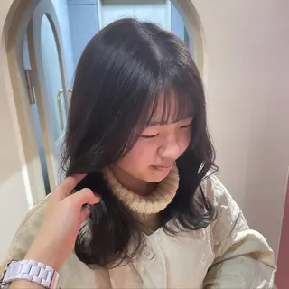 セミロング acroあべの店所属・🧸ブリーチモデル /透明感🎀のヘアスタイル