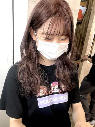 セミロング Trip 大名🌟 ダブルカラーのヘアスタイル