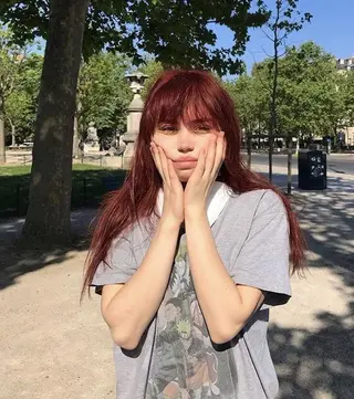 セミロング カラー minami🪷 暖色カラーのヘアスタイル