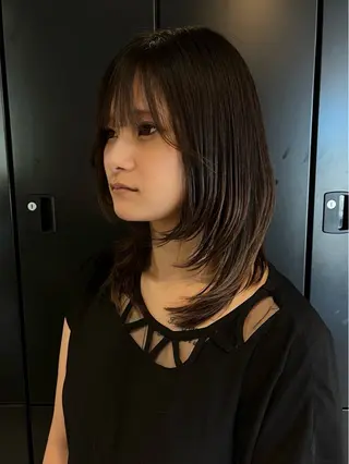 ミディアム hashimoto kaedeのヘアスタイル